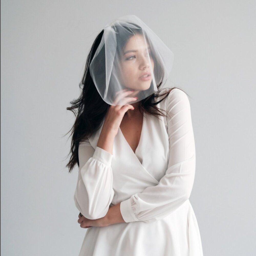 BRAND NEW NEVER WORN Birdcage wedding veil - Short wedding veil, Blusher veil - Picture 2 of 5